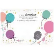 kartka okolicznosciowa urodziny kolorowe balony i gwiazdki henry b6