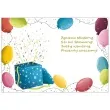 kartka okolicznosciowa urodziny prezent i balony henry b6
