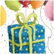 kartka okolicznosciowa urodziny prezent i balony henry b6