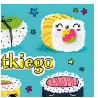 kartka okolicznosciowa urodziny sushi henry 15 x 15 cm