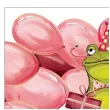 kartka okolicznosciowa urodziny zaba i balony henry 15 x 15 cm