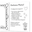 kartka okolocznosciowa kochana mamo kolorowanka lauraka dla mamy 14 8x10 5 cm