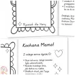 kartka okolocznosciowa kochana mamo kolorowanka lauraka dla mamy 14 8x10 5 cm