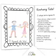 kartka okolocznosciowa kochany tato kolorowanka 14 8x10 5 cm