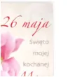 kartka z pozytywka dzien matki 26 maja swieto mojej kochanej mamy pol maki 20x14 cm