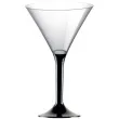 kieliszki jednorazowe martini aperitif czarne goldplast 185 ml 10 szt