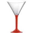 kieliszki jednorazowe martini aperitif czerwone goldplast 185 ml 10 szt