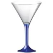 kieliszki jednorazowe martini aperitif granatowe transparent goldplast 185 ml 10 szt