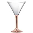 kieliszki jednorazowe martini aperitif rosegold chrom goldplast 185 ml 10 szt