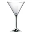 kieliszki jednorazowe martini aperitif srebrne chrom goldplast 185 ml 10 szt