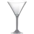 kieliszki jednorazowe martini aperitif szare goldplast 185 ml 10 szt