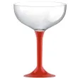 kieliszki jednorazowe szampan classic czerwony goldplast 205 ml 10 szt