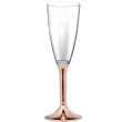 kieliszki jednorazowe szampan long rosegold chrom goldplast 120 ml 10 szt