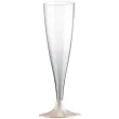kieliszki jednorazowe szampan premium bezowe goldplast 140 ml 10 szt
