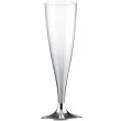 kieliszki jednorazowe szampan premium srebrny chrom goldplast 140 ml 10 szt
