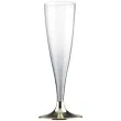 kieliszki jednorazowe szampan premium zloty chrom goldplast 140 ml 10 szt