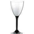 kieliszki jednorazowe wino classic czarny goldplast 180 ml 10 szt