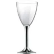 kieliszki jednorazowe wino classic srebrne chrom goldplast 180 ml 10 szt