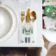 kieszonki na sztucce pokrowce dziadek do orzechow dekoracja stolu na boze narodzenie 6 szt