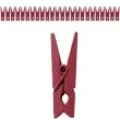 klamerki drewniane 2 5 cm bordowe santex 24 szt