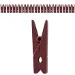 klamerki drewniane 2 5 cm czekoladowe santex 24 szt