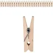 klamerki drewniane 2 5 cm naturalne santex 24 szt