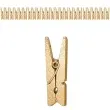 klamerki drewniane 2 5 cm zlote metaliczne santex 24 szt