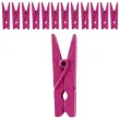 klamerki drewniane 3 5 cm fuksja santex 12 szt