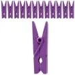 klamerki drewniane 3 5 cm purpurowe santex 12 szt