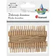 klamerki ozdobne drewniane 2 5 cm naturalne sznurek titanum 36 szt