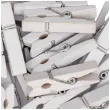 klamerki ozdobne drewniane bialy aliga 25 szt 3 5 cm