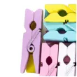 klamerki ozdobne drewniane pastelowe mix aliga 25 szt 3 5 cm