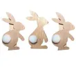 klamerki ozdobne kroliczki z ogonkiem titanum 6 szt