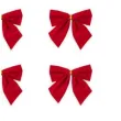 kokardki dekoracyjne na prezent czerwone partypal 12 szt
