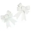 kokardki do prezentow classic bialy brokatowy 2 szt arpex