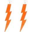 kolczyki blyskawice classic pomaranczowe 30x120 mm