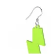 kolczyki blyskawice neonowe zielone 20x70 mm