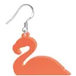 kolczyki flamingi neonowe pomaranczowe 35x60 mm