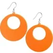 kolczyki kolka classic pomaranczowe 50x50 mm