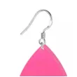 kolczyki lezki neonowe rozowe 30x45 mm