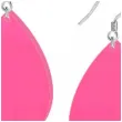 kolczyki lezki neonowe rozowe 30x45 mm