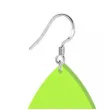 kolczyki lezki neonowe zielone 30x45 mm