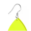 kolczyki lezki neonowe zolte 30x45 mm