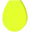 kolczyki lezki neonowe zolte 30x45 mm