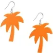 kolczyki palmy classic pomaranczowe 40x50 mm