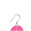 kolczyki piorka neonowe rozowe 25x55 mm
