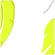 kolczyki piorka neonowe zolte 25x55 mm
