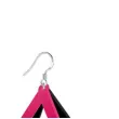 kolczyki romby classic rozowe 50 x 77 mm