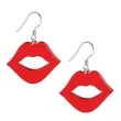 kolczyki usta czerwone 35x28 mm