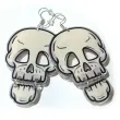 kolczyki z nadrukiem czaszka z ruchoma zuchwa 42x53 mm
